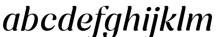 Nave Medium Italic Font LOWERCASE