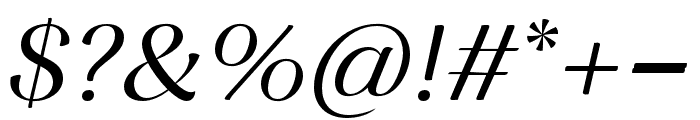 Nave Regular Italic Font OTHER CHARS