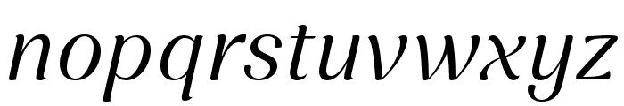 Nave Regular Italic Font LOWERCASE