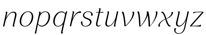 Nave Thin Italic Font LOWERCASE