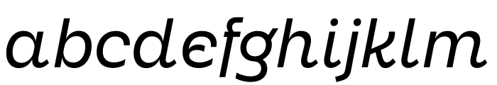 Neighbor Italic Font LOWERCASE