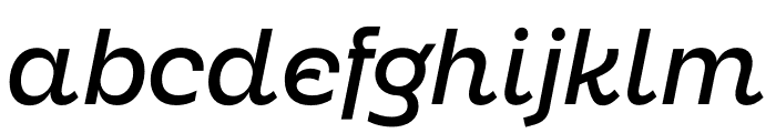 Neighbor Medium Italic Font LOWERCASE