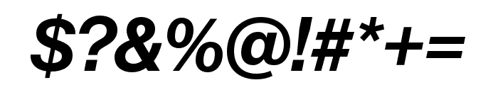Neue Haas Grotesk Display Pro 66 Medium Italic Font OTHER CHARS