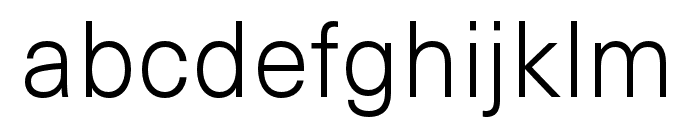 Neue Haas Unica W1G Light Font LOWERCASE