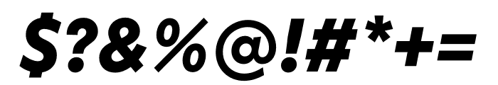 Neue Kabel ExtraBold Italic Font OTHER CHARS