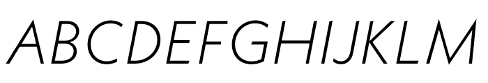 Neue Kabel Light Italic Font UPPERCASE