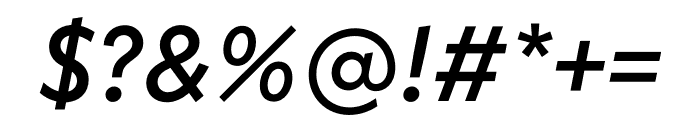 Neue Kabel Medium Italic Font OTHER CHARS