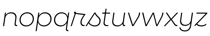 Neulis Cursive Extra Light Italic Font LOWERCASE