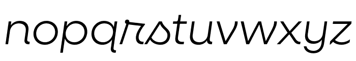 Neulis Cursive Light Italic Font LOWERCASE