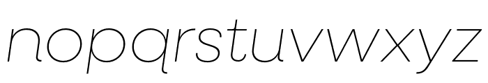 Neulis Neue Hairline Italic Font LOWERCASE