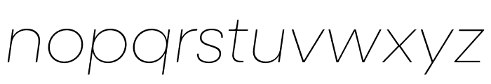 Neulis Sans Hairline Italic Font LOWERCASE