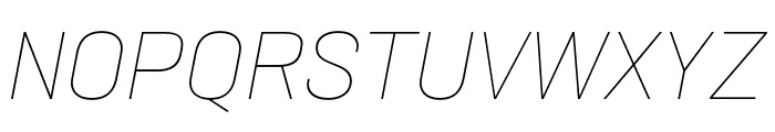 Neusa Next Std Condensed Thin Italic Font UPPERCASE