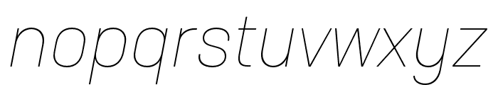 Neusa Next Std Condensed Thin Italic Font LOWERCASE