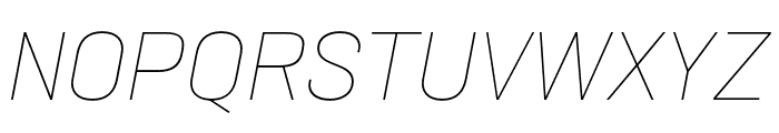 Neusa Next Std Thin Italic Font UPPERCASE