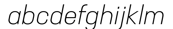 Neusa Next Std Wide Light Italic Font LOWERCASE