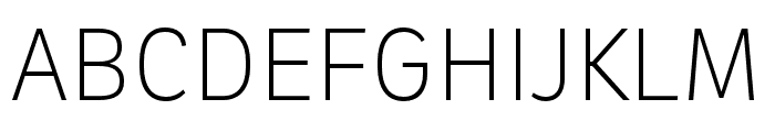 Neutronic Compressed Extralight Font UPPERCASE