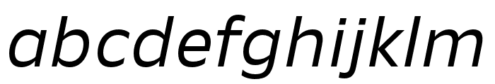 New Nord Italic Font LOWERCASE