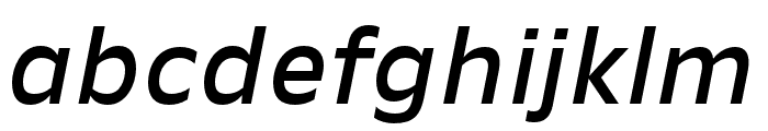 New Nord Medium Italic Font LOWERCASE