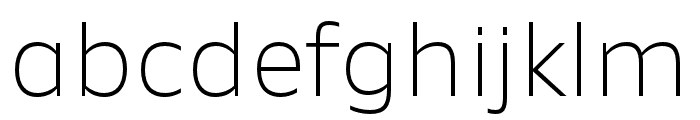 New Nord Thin Font LOWERCASE