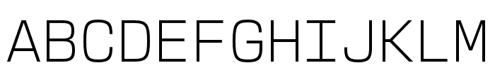 New Science Mono Light Font UPPERCASE