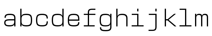 New Science Mono Light Font LOWERCASE