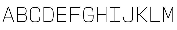 New Science Mono Thin Font UPPERCASE