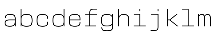 New Science Mono Thin Font LOWERCASE