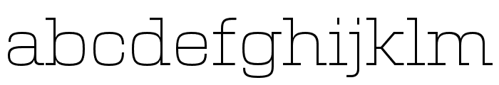 New Science Serif Thin Font LOWERCASE