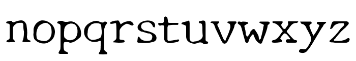 New Tegomin Regular Font LOWERCASE