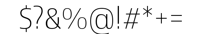 Newbery Sans Pro Xp ExtraLight Font OTHER CHARS