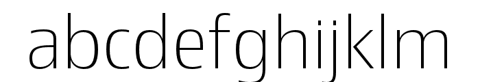 Newbery Sans Pro Xp ExtraLight Font LOWERCASE