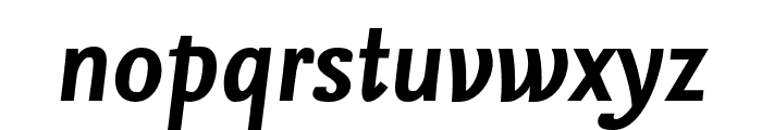Nexus Sans Pro Bold Italic Font LOWERCASE