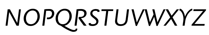 Nexus Sans Pro Italic Font UPPERCASE