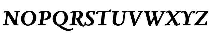 Nexus Serif Pro Bold Italic Font UPPERCASE