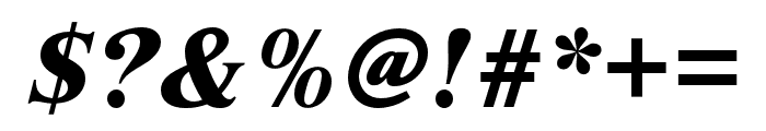 Nimbus Roman Extra Bold Italic Font OTHER CHARS