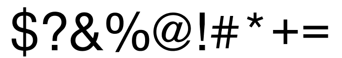Nimbus Sans DV Regular Font OTHER CHARS