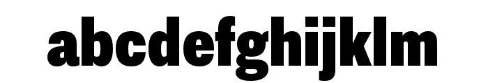 Nitti Grotesk Condensed ExtraBlack Font LOWERCASE