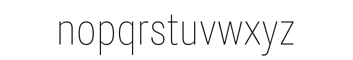 Nitti Grotesk Condensed Thin Font LOWERCASE