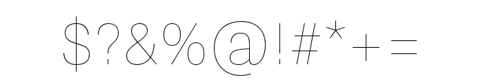Nitti Grotesk ExtraLight Font OTHER CHARS