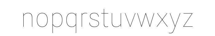 Nitti Grotesk ExtraLight Font LOWERCASE