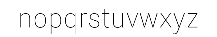 Nitti Grotesk Thin Font LOWERCASE