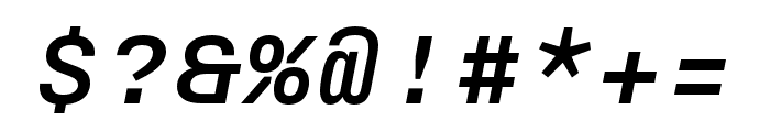 Nitti Medium Italic Font OTHER CHARS