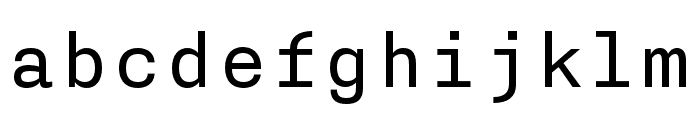 Nitti Regular Font LOWERCASE
