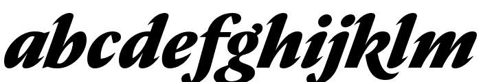 Nocturne Serif Bold Italic Font LOWERCASE