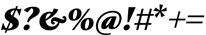 Nocturne Serif ExtraBold Italic Font OTHER CHARS