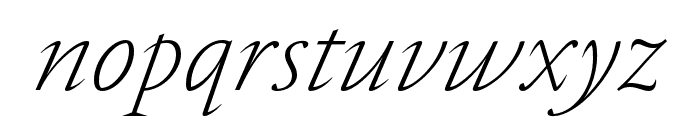 Nocturne Serif ExtraLight Italic Font LOWERCASE