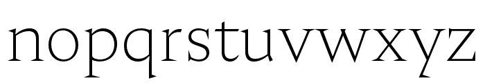 Nocturne Serif ExtraLight Font LOWERCASE