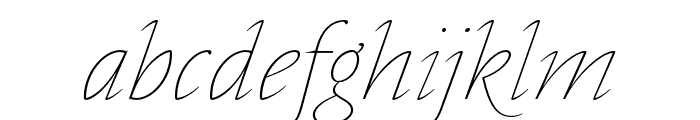 Nocturne Serif ExtraThin Italic Font LOWERCASE