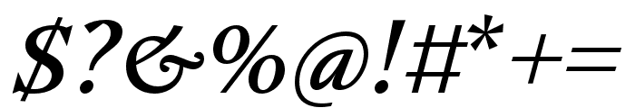 Nocturne Serif Medium Italic Font OTHER CHARS