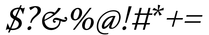 Nocturne Serif Regular Italic Font OTHER CHARS